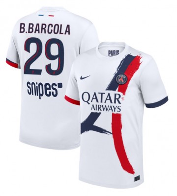 Paris Saint-Germain Bradley Barcola #29 Replik Auswärtstrikot 2025-26 Kurzarm